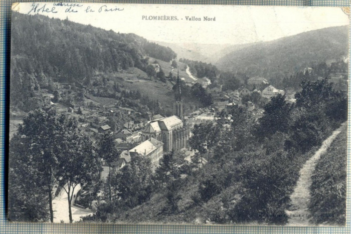 AD 119 C. P. VECHE -PLOMBIERES -VALLON NORD -BELGIA -CIRCULATA 1917