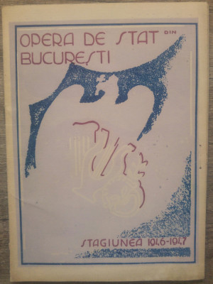 Program Opera de Stat din Bucuresti// stagiunea 1946-47 foto