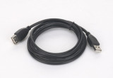 CABLU USB GEMBIRD prelungitor, USB 2.0 (T) la USB 2.0 (M), 1.8m, conectori