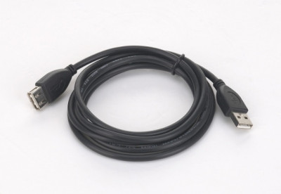 CABLU USB GEMBIRD prelungitor, USB 2.0 (T) la USB 2.0 (M), 1.8m, conectori foto