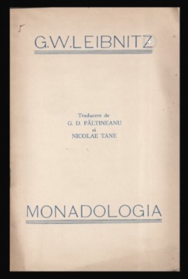 Monadologia / G.W. Leibnitz Leibniz 1935 foto