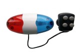 Alarma Bicicleta JY-155, 6 LED, 4 Sunete, Model Politie