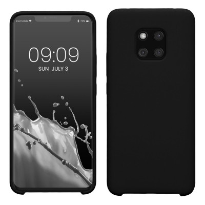 Husa kwmobile pentru Huawei Mate 20 Pro, Silicon, Negru, 52287.01 foto