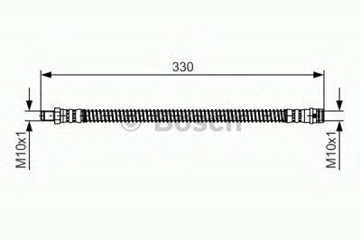Conducta / cablu frana MERCEDES C-CLASS T-Model (S204) (2007 - 2014) BOSCH 1 987 481 394 foto