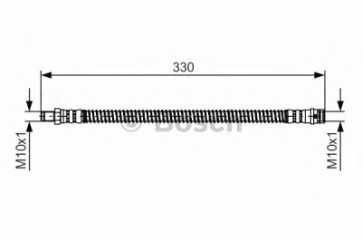 Conducta / cablu frana MERCEDES E-CLASS Cabriolet (A207) (2010 - 2016) BOSCH 1 987 481 394 foto