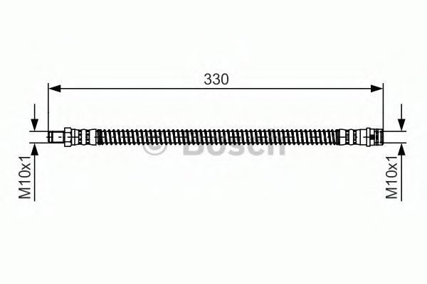 Conducta / cablu frana MERCEDES E-CLASS Cabriolet (A207) (2010 - 2016) BOSCH 1 987 481 394