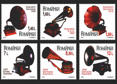 RO 2019 ,LP 2266 ,&amp;quot;Colectii romanesti - Gramofoane I&amp;quot; , serie ,MNH foto