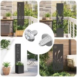 vidaXL Șuruburi de Blocare 2 pcs Argintiu M4 x 5 mm Fier 864538