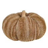 Cumpara ieftin Dovleac decorativ lemn textil maro 25x16 cm