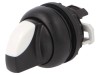 Comutator Rotativ 22mm Alb-Negru 4 Pozitii