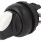 Comutator Rotativ 22mm Alb-Negru 4 Pozitii