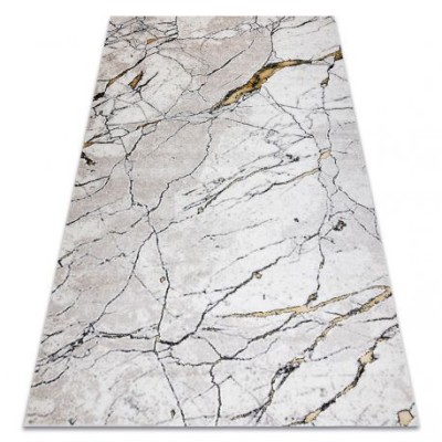 Modern GLOSS covor 529A 53 Marmură, piatră, stilat, glamour fildeş / bej, 80x150 cm foto