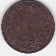 Romania 5 BANI 1867 Heaton