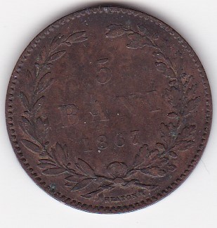 Romania 5 BANI 1867 Heaton