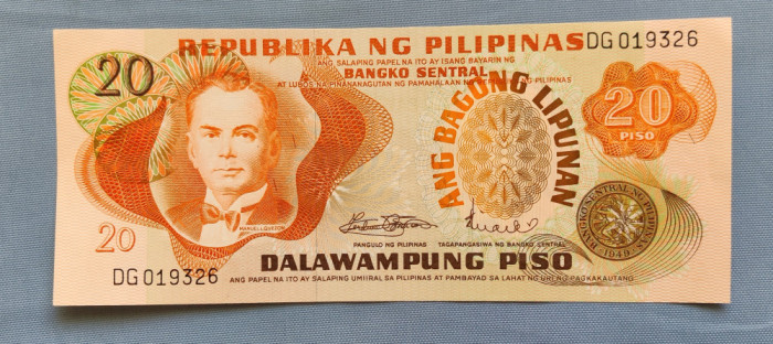 Filipine / Philippines - 20 Piso ND (1949) Ang Bagong Lipunan sDG019