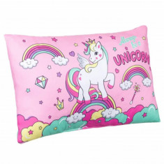 Perna decorativa pentru copii Pufo Always be a Unicorn, 50 x 30 cm foto