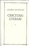 Cercetari literare - George Muntean
