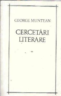 Cercetari literare - George Muntean foto