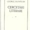Cercetari literare - George Muntean