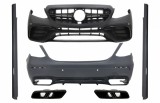 Kit exterior Mercedes E-Class W213 E63 Design cu ornamente tobe negre