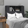 Tablie de pat cu dulap, negru, 100x18,5x104,5 cm GartenMobel Dekor, vidaXL