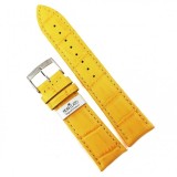 Curea de ceas Morellato Bolle Alligatore Calf - Culoare Galbena - 18mm 20mm