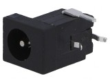 Conector Alimentare DC Tată 5,5/2,1-2,5mm THT Negru 5A 12V