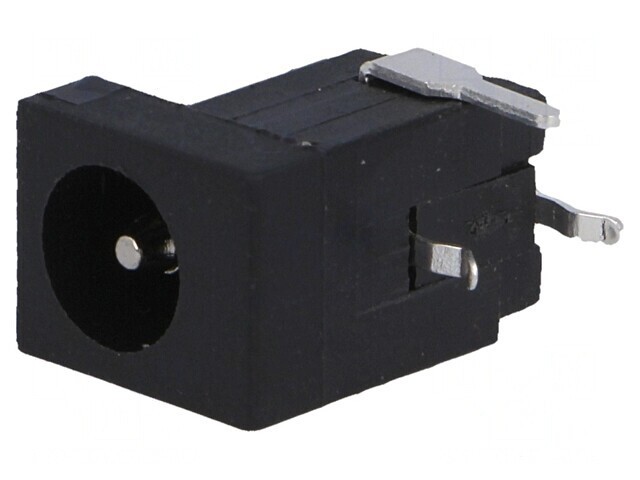Conector Alimentare DC Tată 5,5/2,1-2,5mm THT Negru 5A 12V