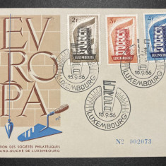 LUXEMBOURG 1956 FDC EUROPA COTA MICHEL 120 EURO