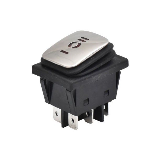 Intrerupator IRS Lat cu Inox 30A3P KCD4 34x28x39mm 6B074 XXM