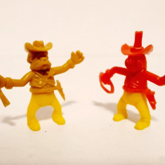 Lot 2 figuine cowboy Serif si pistolar, 3cm, miniaturi, din 2 bucati