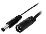 Cablu Alimentare DC 5,5/2,1 mm 2x0,5 mm&sup2; Negru, Bq Cable