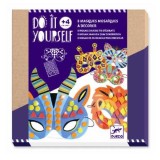 Set lucru manual - masti animale, Djeco