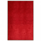 VidaXL Covoraș de ușă lavabil, roșu, 120 x 180 cm
