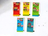Lot 5 buc - Ambalaj guma de mestecat, FIX-FOXI, vechi, anii 80