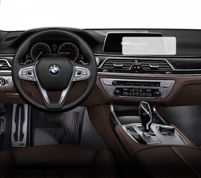 Folie Protectie Navigatie BMW Seria 7 2016-2019, Duragon, protectie Display Navigatie, silicon Transparent, Anti-zgarieturi, kit instalare foto