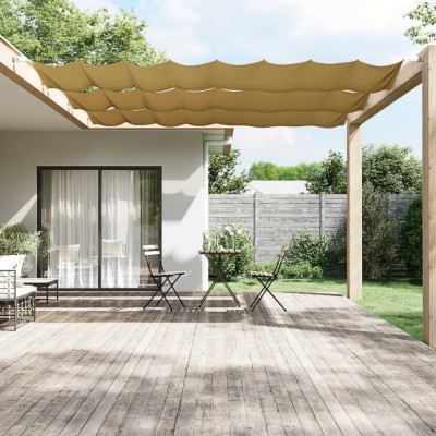 vidaXL Copertină verticală, bej, 100x1000 cm, țesătură Oxford foto