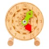 Ceas Lemn Educativ Montessori Copii, Invatare Ora, Joc Educativ, Abilitati Cognitive, Multicolor, 3+ ani