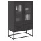 Gossi dulap inalt, negru, 68x39x111,5 cm, otel
