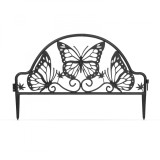 Garden of Eden - Bordura pentru pat de flori / gard - 49,5 x 31 cm - negru Best CarHome