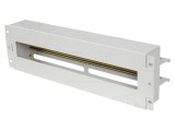 Voltage distribution panel 3U gri 19"