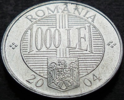 Moneda 1000 LEI - ROM&amp;Acirc;NIA, anul 2004 * cod 4737 A foto