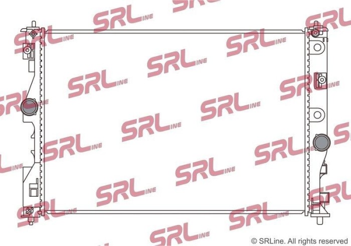 Radiator Lexus Ls 17-, motor: 3.5 V6 T, 3.5 V6h, 675x458x26, SRLine, Aluminiu/ Plastic brazat, 1640031B30