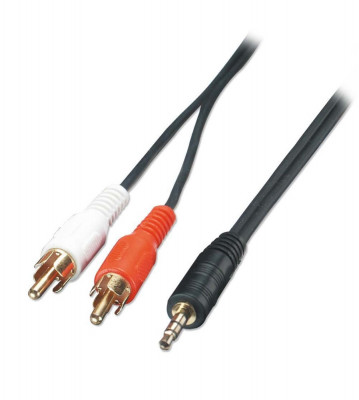 Cablu RCA la 3.5 mm JACK 2,5m lungime 49139 foto