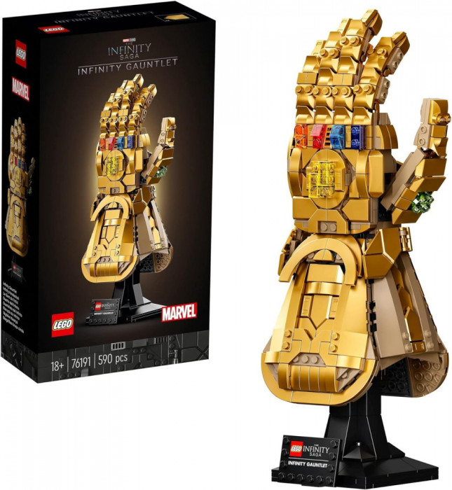 LEGO&reg; Super Heroes Marvel Infinity Gauntlet 76191 Kit de constructie colectibil;