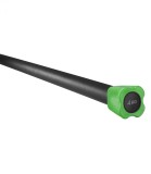 Bara fitness pentru antrenament, 4 kg, Negru/Verde, Diametru 30 mm, 125 cm