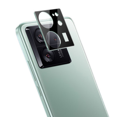 Folie Camera pentru Xiaomi 13T / 13T Pro, Techsuit Full Camera Glass, Black foto