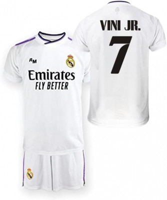 Tricouri și pantaloni L Madrid Vinicius 7-2022/2023 sezonul &amp;icirc;nt&amp;acirc;i foto