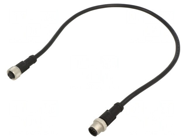 Cablu senzori/automatizări M12 0.5m 8 pini
