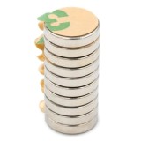 Set 10 magneti neodim, autoadezivi, rotunzi, universali, diverse activitati, 10x2 mm